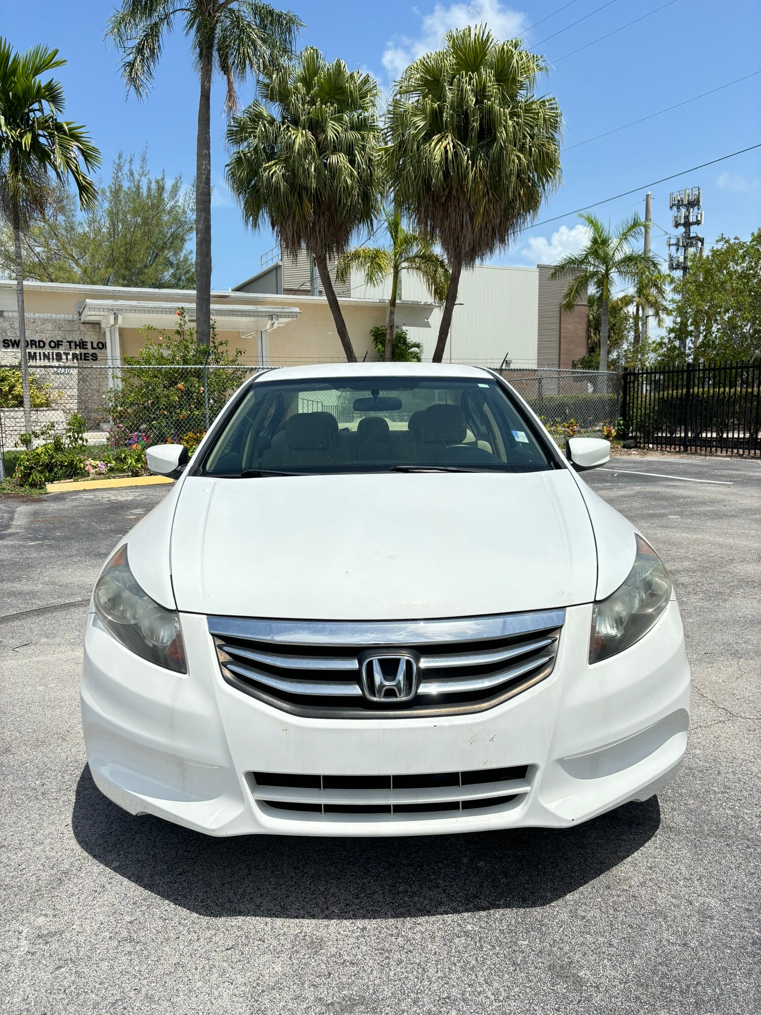 2012 Honda Accord LX – front view reliable rental car in Fort Lauderdale