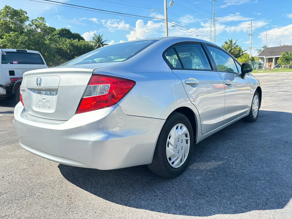 2012 Honda Civic LX – rear right angle rental sedan Fort Lauderdale