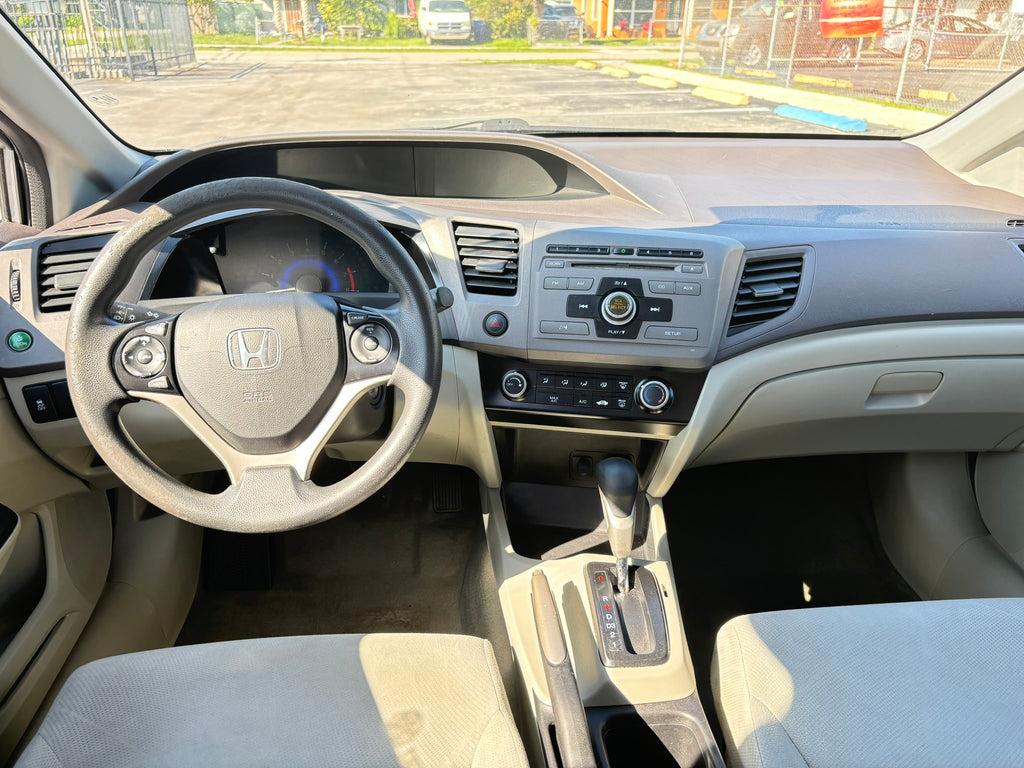 2012 Honda Civic LX interior – dashboard and center console