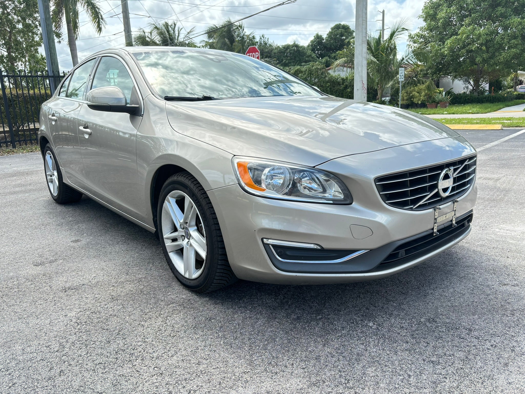 2015 Volvo S60 T5 – front right angle, premium rental sedan Fort Lauderdale