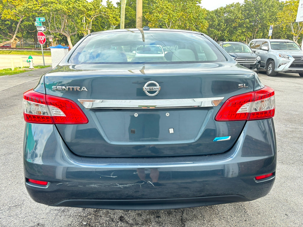 2014 Nissan Sentra S – rear view rental vehicle in Fort Lauderdale