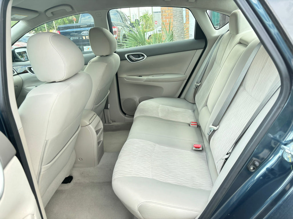 2014 Nissan Sentra S interior – rear seats, spacious rental car