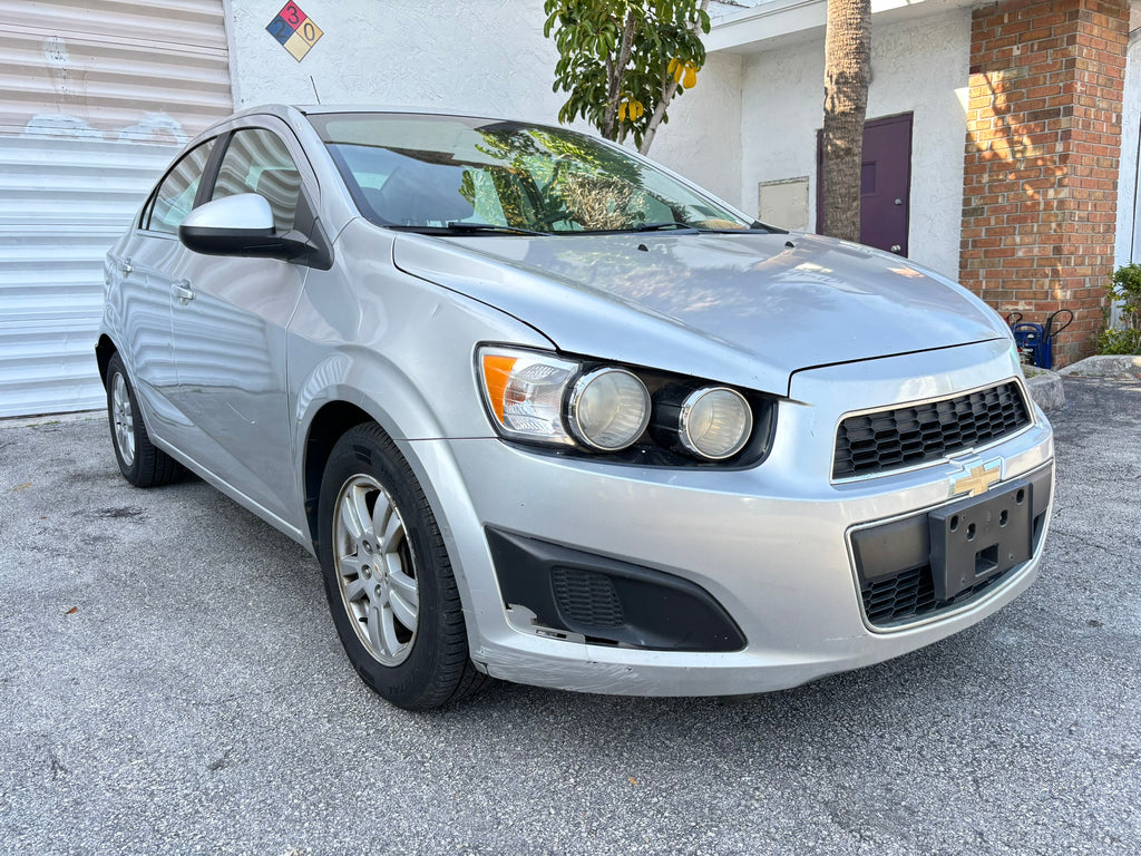 2012 Chevrolet Sonic LT – front right angle rental car in Fort Lauderdale