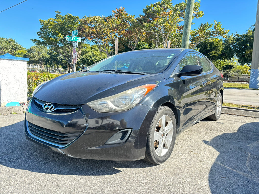 2013 Hyundai Elantra GLS rental car – front left angle view in Fort Lauderdale