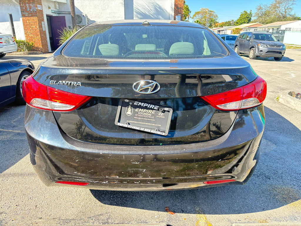 2013 Hyundai Elantra GLS – rear angle rental vehicle in Fort Lauderdale