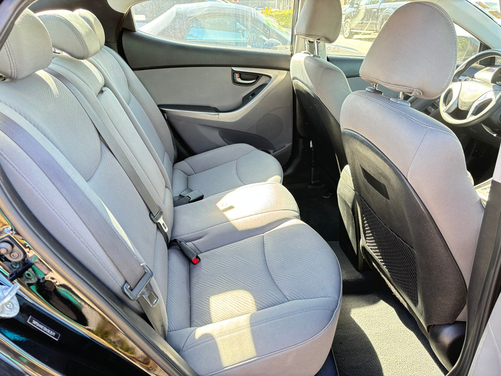 2013 Hyundai Elantra GLS interior – rear seats, spacious rental vehicle